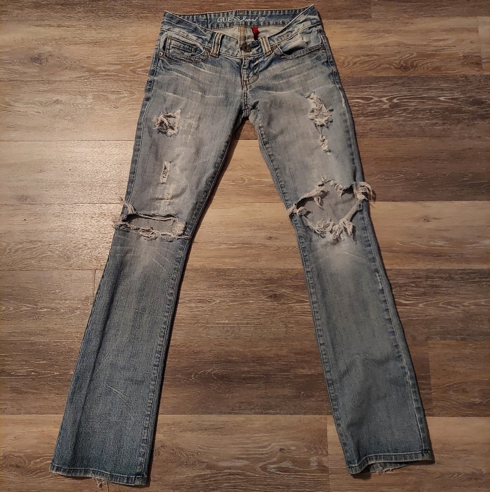 Guess Denim Jeans, Ripped / Distressed, size 2